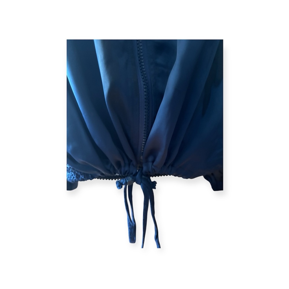 Women's Dark Blue Hooded Jacket - Picture 6 of 8